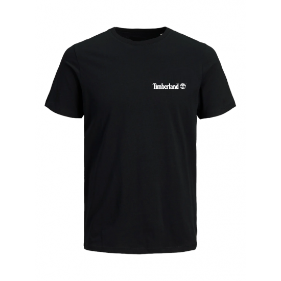 T-SHIRT 100% ΒΑΜΒΑΚΙ ΜΕ LOGO - ΜΑΥΡΟ - TIMBERLAND ΜΙΚΡΟ T-SHIRT 100% ΒΑΜΒΑΚΙ ΜΕ LOGO - ΜΑΥΡΟ - TIMBERLAND ΜΙΚΡΟ